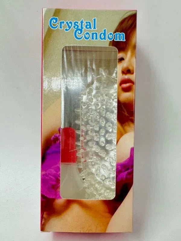Crystal Silicone Condom with Lubricant - Spike Reusable Condoms - Washable Condoms - Herbalvila