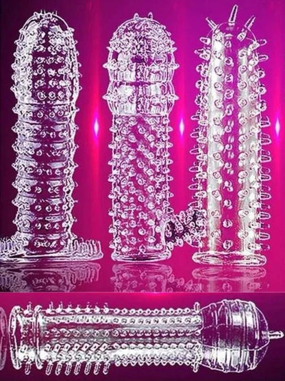 Soft Silicone Condoms - Spike Reusable Condoms - Washable Condoms - Herbalvila